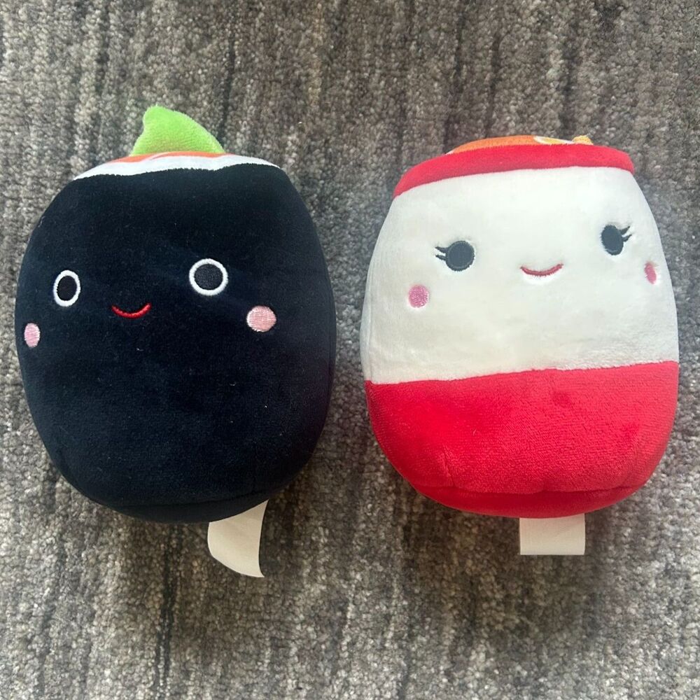Squishmallows Shozo Sushi and Raisy Ramen Set